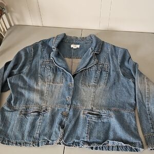 Chico's Light Washed Blue Denim Jacket